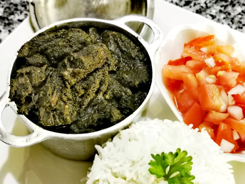 Recipe: Pork & cassava leaves ( Ravitoto sy Henakisoa)