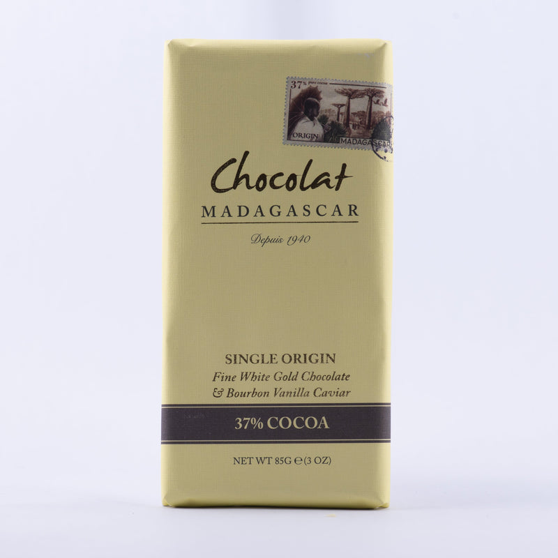 Chocolat blanc au caviar de vanille 37% Cacao net 85g