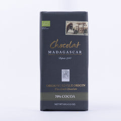 Organic Fine Dark Chocolate tablet 70% Cocoa - 85g