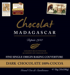 Couverture Dark Chocolate 100% cocoa - 1kg